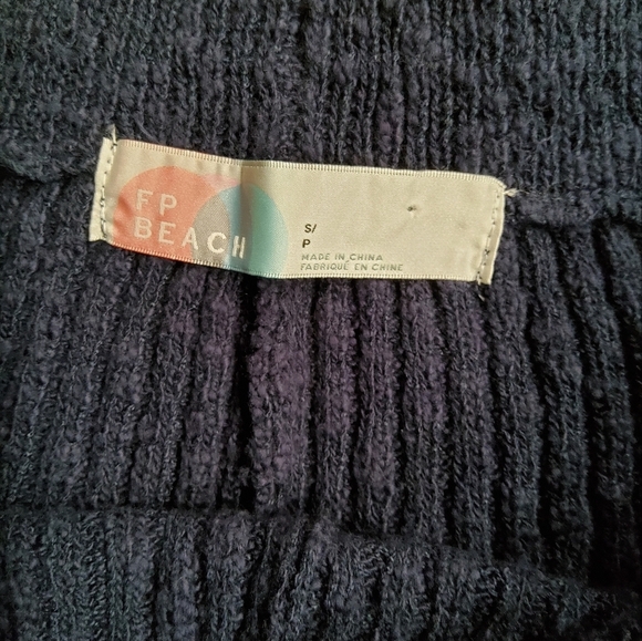 Free People Beach Adelaide Sweater Knit Wide Leg Pants Size SP - Picture 3 of 14